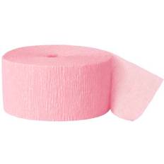 Pink Silk & Crepe Papers Unique Party One Size, Pink Crepe Streamer Roll 81ft