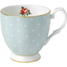 Royal Albert Polka Rose Footed Vintage Cup