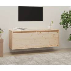 vidaXL 100 x 30 x 35 cm Massivt Fyrretræ Vægskab