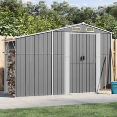 Outbuildings vidaXL Garden Shed Grey 277 x 93 x 179 cm