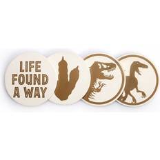 Keramik/Porcelæn/Stentøj Glasbrikker Jurassic Park Set of 4 Coasters Glasbrik 4stk