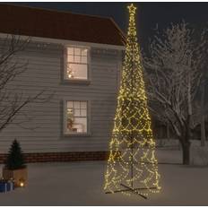 Juletræ hvidt vidaXL Kegleformet Juletræ 230x800 cm 3000 LED'er Varmt Hvidt Lys Juletræslys