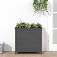 vidaXL Plantekasse 82,5x40x78 massivt fyrretræ Plantekasse