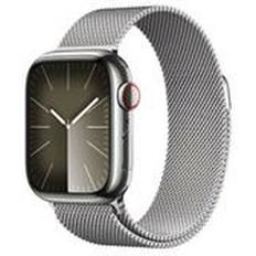 Apple Watch Series 9 Cellular 45mm Stainless Steel Case with Milanese Loop