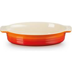 Ofenformen reduziert Le Creuset Herritage Ovalt 28 cm Volcanic Ovnfast fad