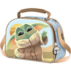 Turchese Borse Termiche Karactermania Borsa frigo Star Wars The Mandalorian Grogu Say Hi 3D Turquoise