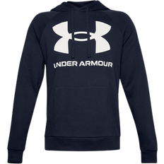 Under Armour Men's Rival Fleece Big Logo Hoodie - Midnight Navy/Onyx White