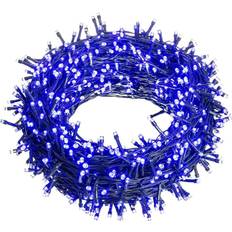 BigBuy Christmas Blue and White LED Wreath 25m String Light