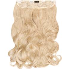 Lullabellz Thick Curly Clip In Hair Extensions 20 inch Champagne Blonde