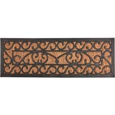 Fallen Fruits Rubber & Coir Doormat Black