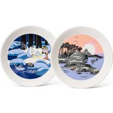 Platos Arabia Set platos Moomin Snow lantern & Moomin’s Day 2018 Ø19 cm Plato de Postre