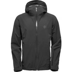 Elastane/Lycra/Spandex - Men Rain Jackets & Rain Coats Black Diamond Stormline Stretch Jacket - Black