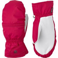 Dame - Rosa Hansker & Votter Hestra Primaloft Leather Mitt W - Orchid/White