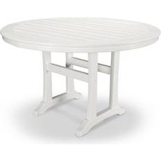 Plastic Outdoor Dining Tables Polywood Nautical Trestle 48""