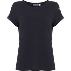 Mint Velvet Cotton Star T-shirt - Navy