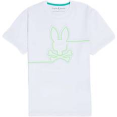 Psycho Bunny Mens Chester Embroidered Graphic Tee - White