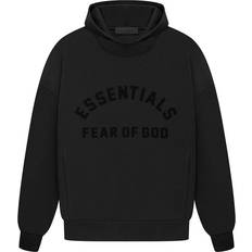 Fear of God Men Sweaters Fear of God Essentials Arch Logo Hoodie - Jet Black