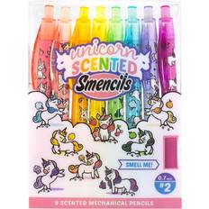 None Mechanical Smencils Scented Mechanical Pencils, 8 Count, Medium Point 0.7mm Unicorn