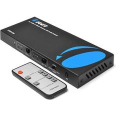 Orei 4K HDMI Matrix Switch 2 X 2 18G UltraHD 4K 60Hz 1080P IR EDID HDCP 2.0 Remote Control UHDS-202