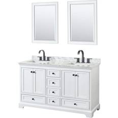 Vanity Units for Double Basins Wyndham Collection Deborah Double Bath Vanity