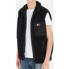Tommy Jeans Herre Veste Tommy Jeans Tjm Mix Media Sherpa Vest - Black