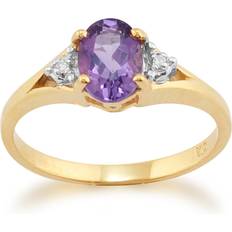 Ametista Anelli Gemondo Classic Ring - Gold/Amethyst/Diamond