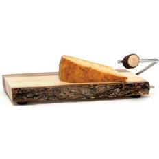 Affettatrici per Formaggio Lipper International Acacia Slab Con Corteccia Affettatrice per Formaggio