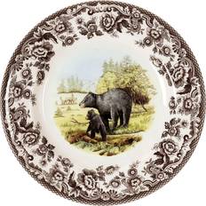 Dessert Plates Spode Woodland American Wildlife Black Bear Salad Dessert Plate