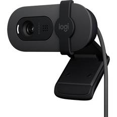 Logitech Brio 100 Full HD Webcam for Meetings and Streaming, Auto-Light Balance, Built-In Mic, Privacy Shutter, USB-A, for Microsoft Teams, Google