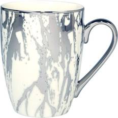 With Handles Cups Certified International Matrix Silver-Tone Plated Tapered Set 6 Cup