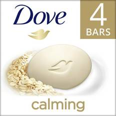 Kylpy- ja Suihkutuotteet Dove Calming, Soap Bar, Oatmeal & Rice Milk Scent, 4