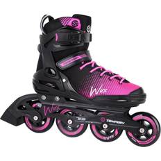 Nero Pattini in Linea Tempish Damen Wox Lady Inline Skates, Schwarz/Pink