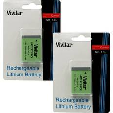 Vivitar 2 replacement battery canon nb 13l for canon g7x mark ii camera