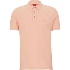 HUGO BOSS Red Tops HUGO BOSS Dereso_c Polo Shirt Pink Peach, 2Xl, Men