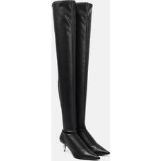 Proenza Schouler Overknee-Stiefel Spike aus Leder Schwarz