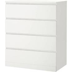 Furniture IKEA Malm White Chest of Drawer 80x100cm