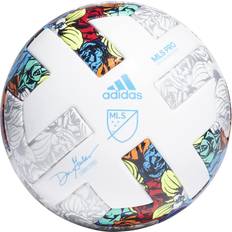 adidas MLS Training Ball - White/Solar Yellow/Power Blue