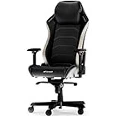 DxRacer Gamer stole DxRacer MASTER XL Sort & Hvid Mikrofiber Læder