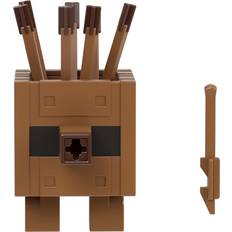 Barbie Toy Figures Mattel Barbie Minecraft Legends Action Figure, Plank Golem with Attack Action & Accessory, Collectible Toy, 3.25-inch