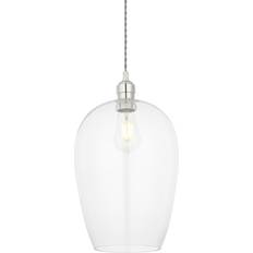 NETLIGHTING Livorno Bright Nickel/Transparent Pendant Lamp ∅ 25cm