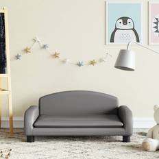 vidaXL sofa til børn 70x45x30 kunstlæder grå