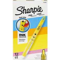 Sharpie highlighter yellow Sharpie Liquid Highlighter Chisel Tip Fluorescent Yellow 12pcs