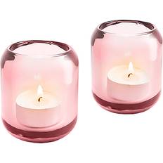 Pink Lysestager Eva Solo Acorn 2 Rose Lysestage