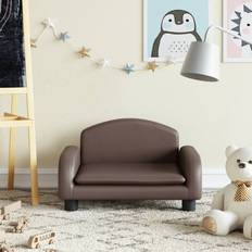 Sofas vidaXL Kindersofa braun 50x40x30 kunstleder