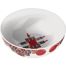 Rojo Platos para Tartas Alessi Coupe Holyhedrics Rouge Porcelaine Plato para Tartas