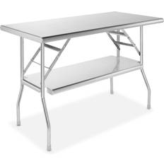 BBQ Accessories GRIDMANN GRIDMANN Stainless Steel Folding Table with Under Shelf, NSF Kitchen Prep & Work