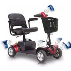 NRS Healthcare Pride Go Go Elite Traveller Sport Boot Scooter