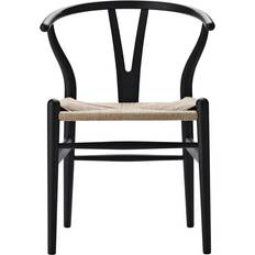 Ch24 sort soft Carl Hansen & Søn CH24 Soft Black Køkkenstol 76cm