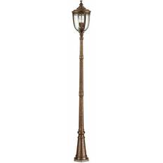 Loops Outdoor IP44 3 Bulb Lamp Post British Bronze LED E14 60W Bulb Outside External