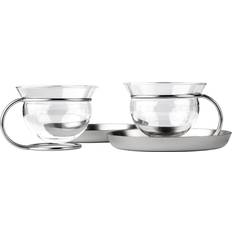 Verre Tasses Mono Filio À Thé Avec Soucoupe, Lot De 2 - Transparent Tasse